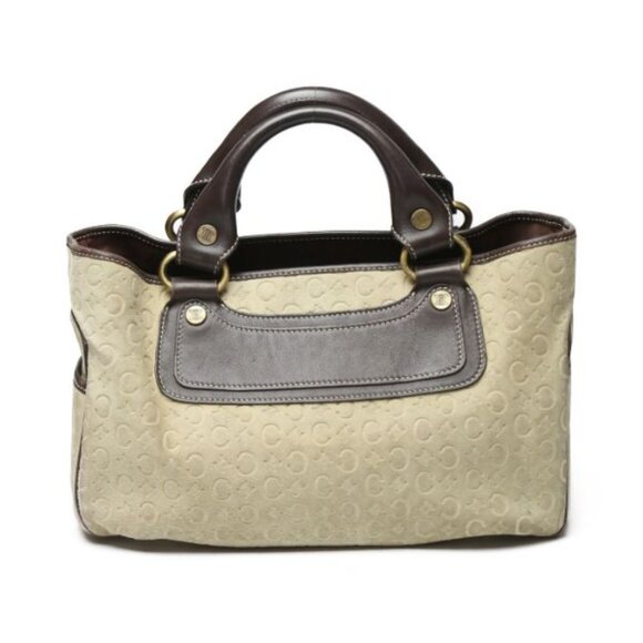 Celine Suede Boogie Bag Handbag Beige